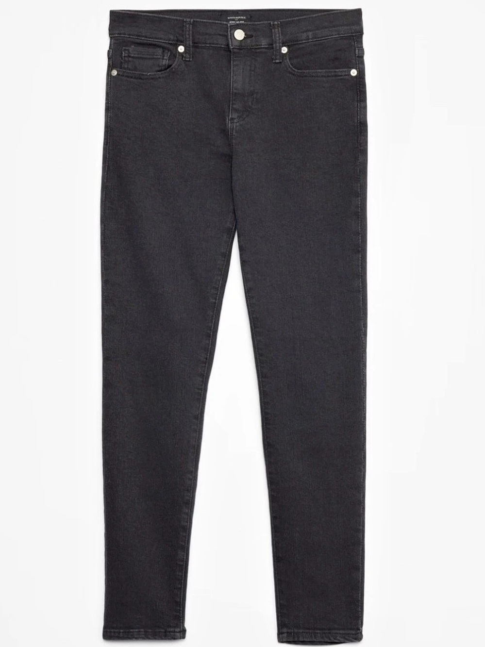 Banana Republic Mid-Rise Skinny Black Skinny Jeans Waist 26 Petite